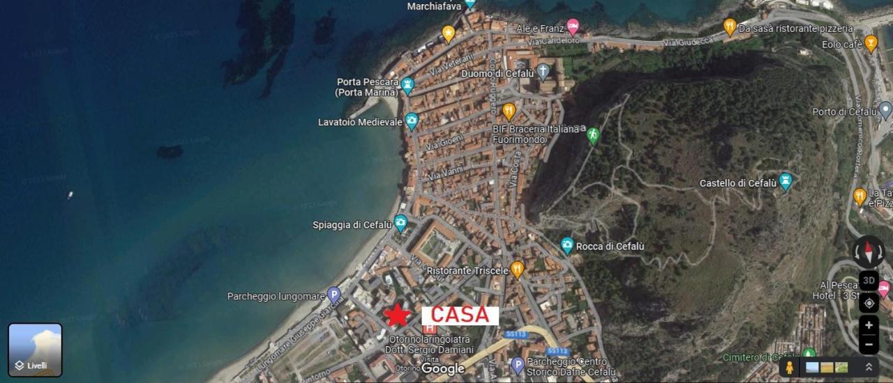 New Sea House Vicino La Spiaggia Del Lungomare Διαμέρισμα Cefalù Εξωτερικό φωτογραφία